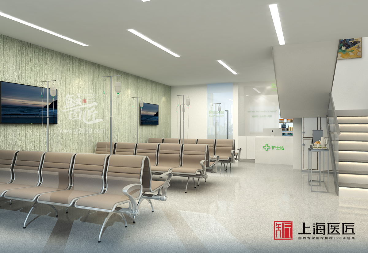 大連三里橋門診部候診大廳設計